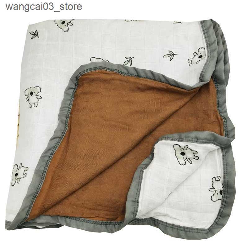 Blankets Swaddling 2024 NEW Hot Organic Cotton European Styles Swaddle Blanket Customize Designs L240910 L0910