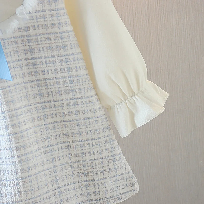 Spring Autumn born Baby Girl Clothes Plaid Dress for Toddler Long Sleeve 1st Birthday Princess Dresses Infant Baby Clothing 241008