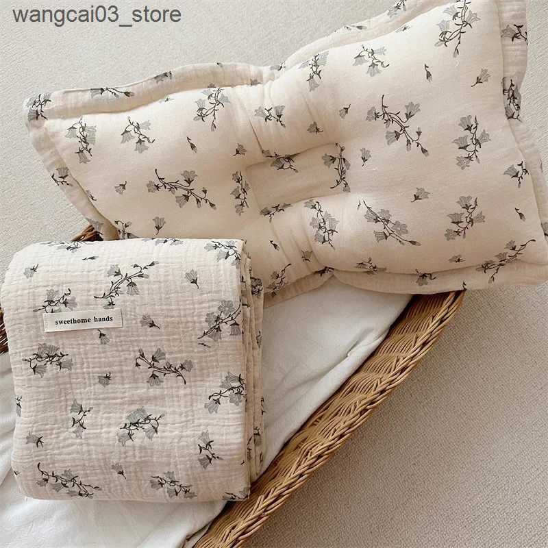 Blankets Swaddling Muslin Swaddle Blankets Summer Newborn Baby Blanket For Boys Girls 4 Layer Cotton Fringe Infant Receiving Blanket Bed Crib Quilt L2