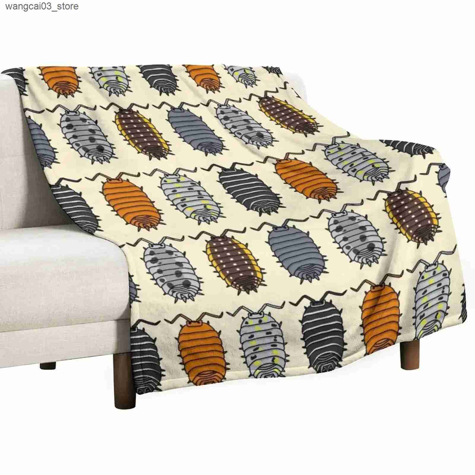Blankets Swaddling Isopods Throw Blanket for winter Luxury Thicken Blankets L240910