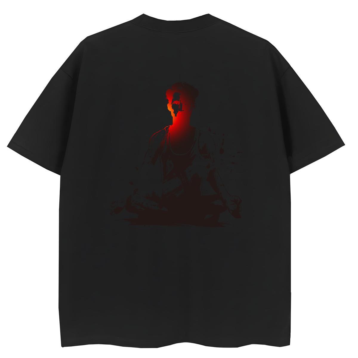 Casual New T-Shirts 230g 100% Cotton Breathable Street Wear portrait Couples T Shirts Nice White Plus Size Polos