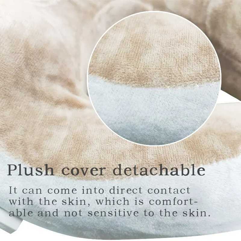 Portable U-shaped neck massager pillow soft electric neck and shoulder vibration massager Ceramic Vertebra for relaxing travel and work W240819