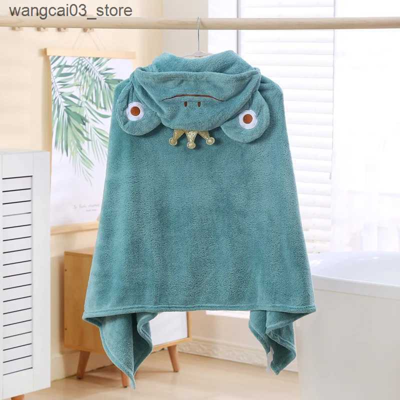 Blankets Swaddling Cartoon Hooded Kid Bathrobes Shower Cape Soft Warm Bath Towels Sleepings Swaddle Blanket Baby Boy Girl Children Product A1163 L2409
