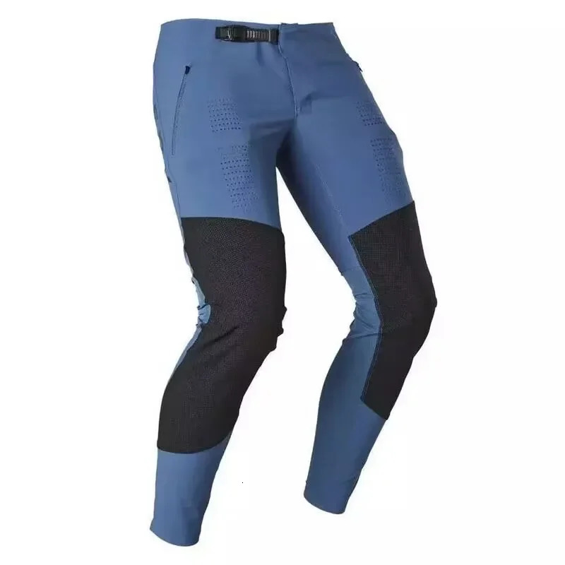 Mens Zipper Bicycle Pants Elastic MTB BMX ATV UTV Mountain Bike Pants MX Motorcycle Off road Quick drying Pants 241010