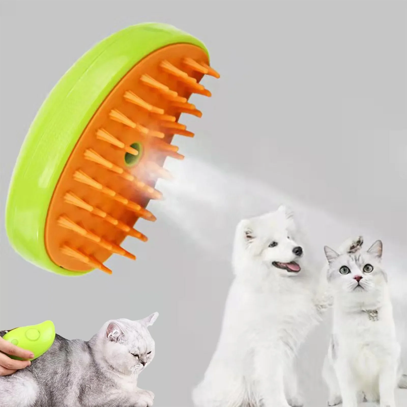 3 in 1 Dog Grooming Cats Hair Brush Pet Products Electric Spray Steam Massage Brush For Dogs Pets Dogs Accessories Product Care