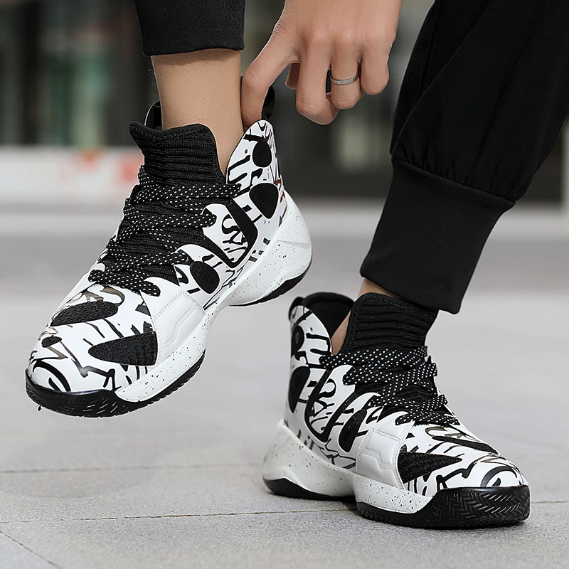 2024 new youth basketball shoes fashion personality fashion shoes outdoor sports casual male shoes student running shoes