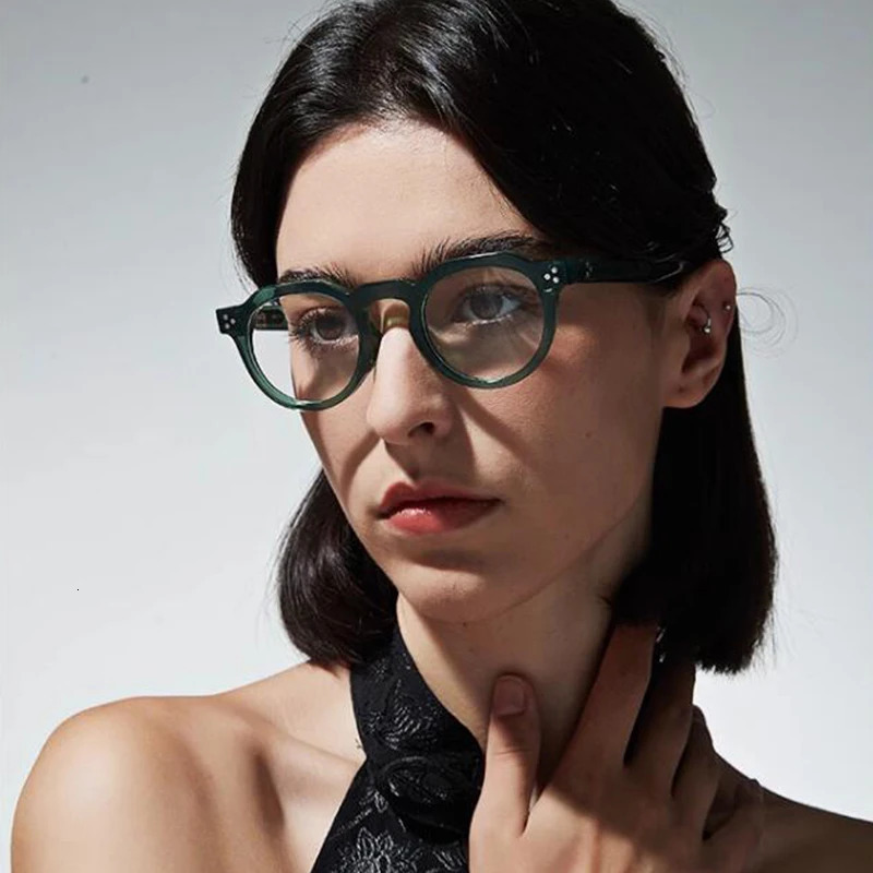 vintage Sunglasses Men Women Retro round Sunglass Driving Sun glasses Fashion UV400 Female acetate Glasses 241007