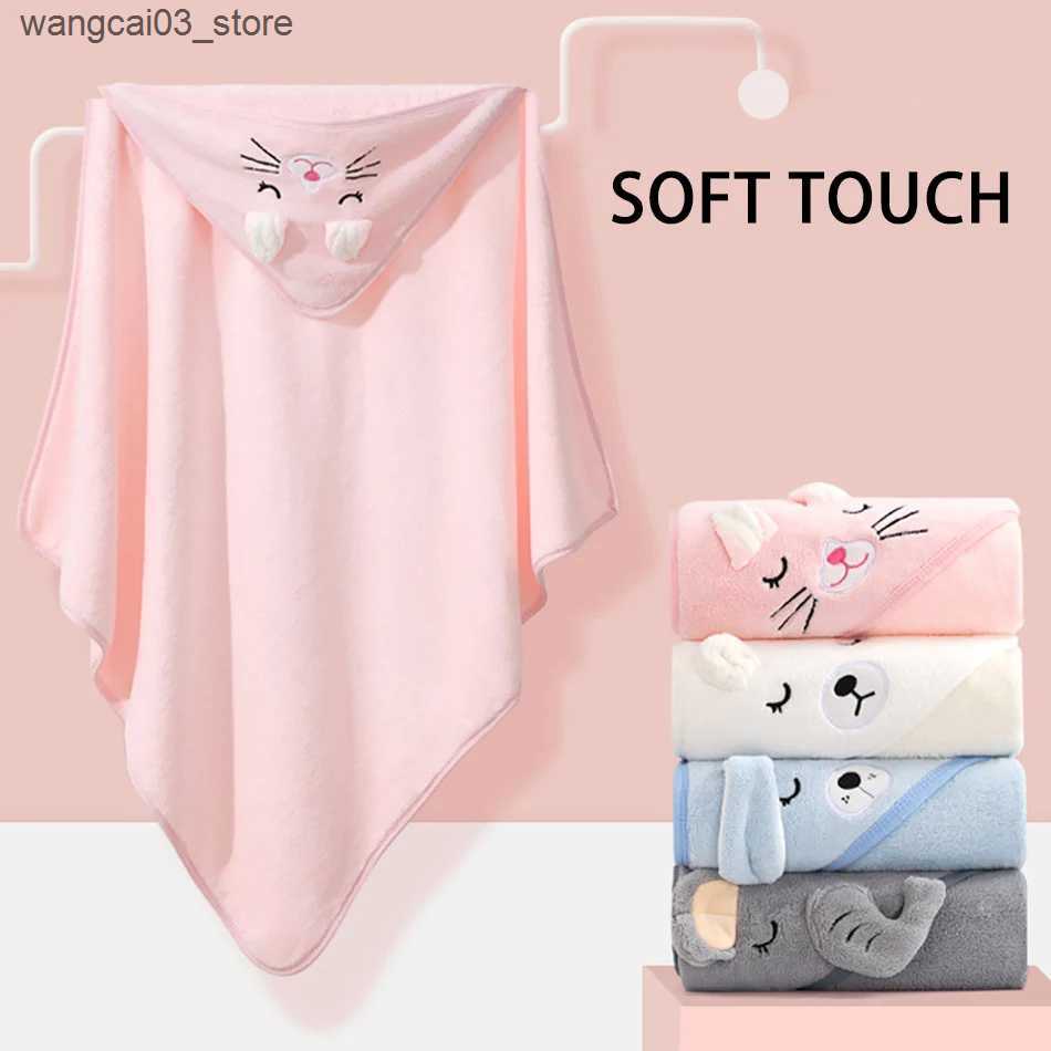 Blankets Swaddling Baby Cover Boy Girl Dino Animal Hooded Cold Blankets Baby Crib Kit Accessories Infant Kids Swaddling Bath Velvet Quick-Dry Towel L2
