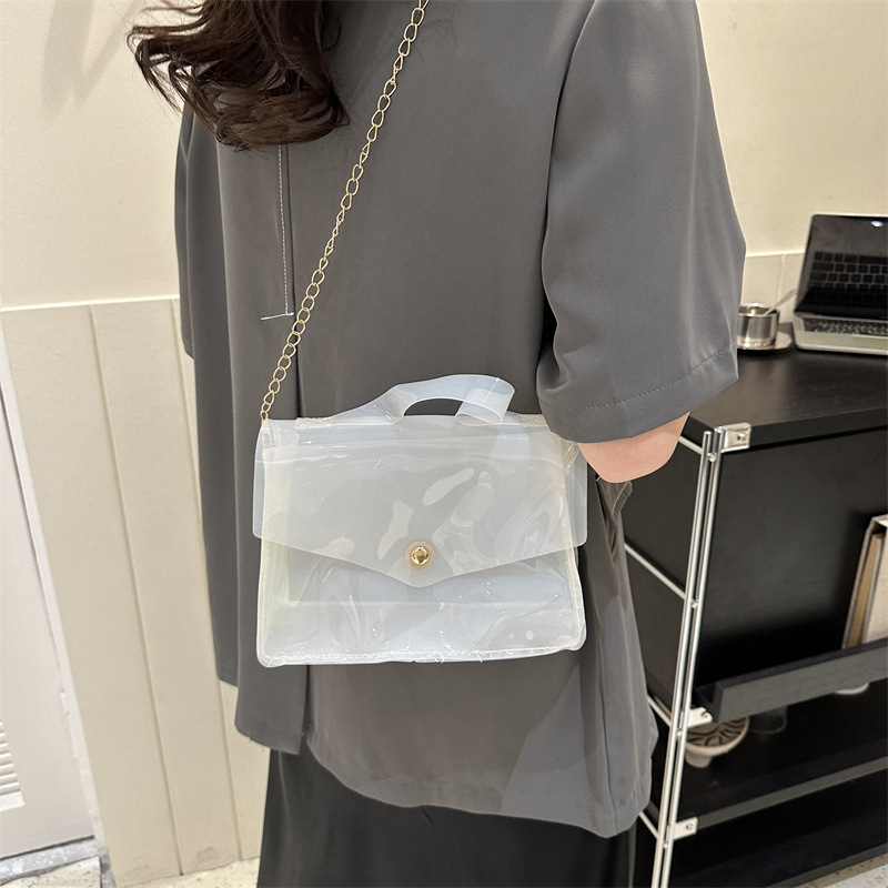 Leisure commuting crossbody niche Western style shoulder fashionable chain bag, women's new small square bag