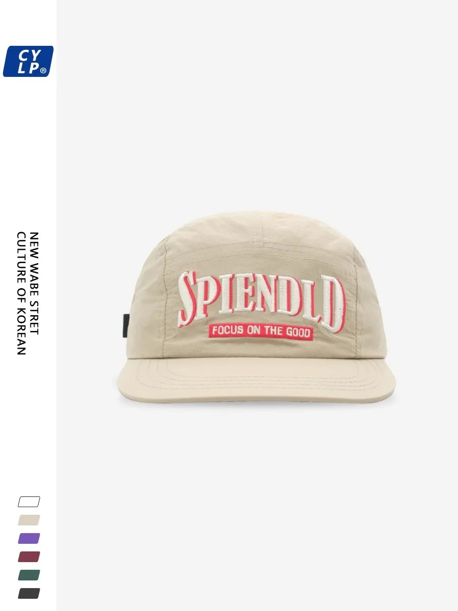 SpringSummer Thin Quick Drying Letter Flat Eaves Hat Womens Embroidered Soft Top Sunscreen Baseball Five Piece Set 241009