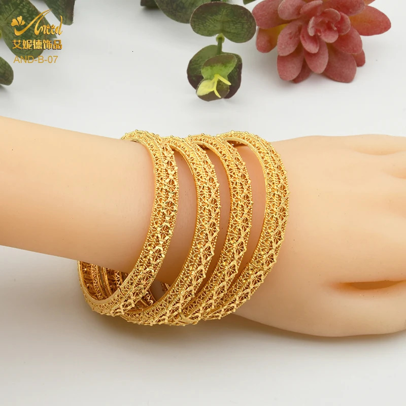 ANIID Bracelet Womens Indian Jewelry Gold Bracelet Dubai Wholesale African Bracelet Morocco 240929