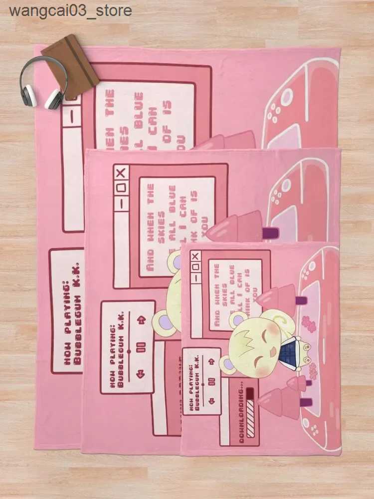 Blankets Swaddling Bubblegum K.K. By Marshal Throw Blanket For Baby Thermal Luxury Throw Summer Beddings Blankets L240910