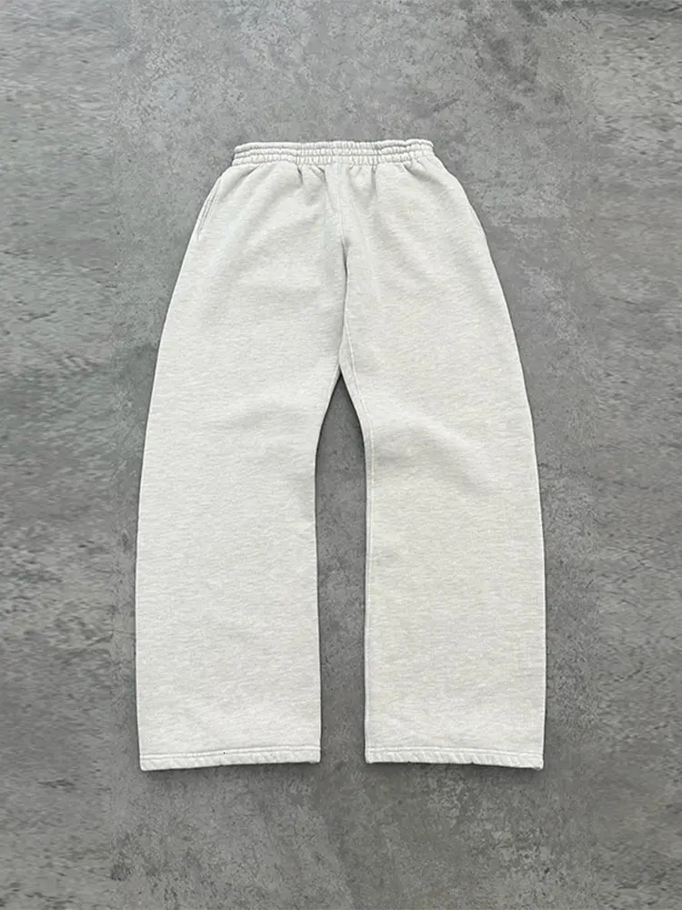 Fashionable Classic Y2k Hoodie Straight Pants 2piece Set Mens Retro Street Style Autumn Sweatshirt Harajuku Sweatpants 241008