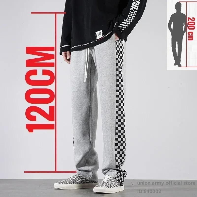 190cm Mens Y2k Running Pants Summer Loose 115cm 120cm Sweat Custom Pants 240930