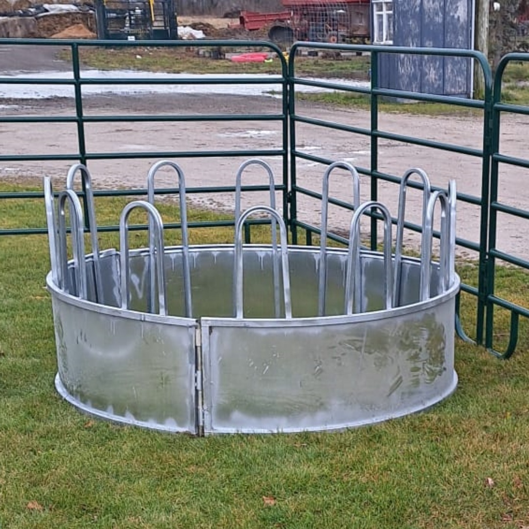 Galvanized Metal Corral Livestock Goat Feeding Bucket Horse Hay Rack/horses Hay Feeder/Round Bale Feeder/Cattle Goat Tray Feeder
