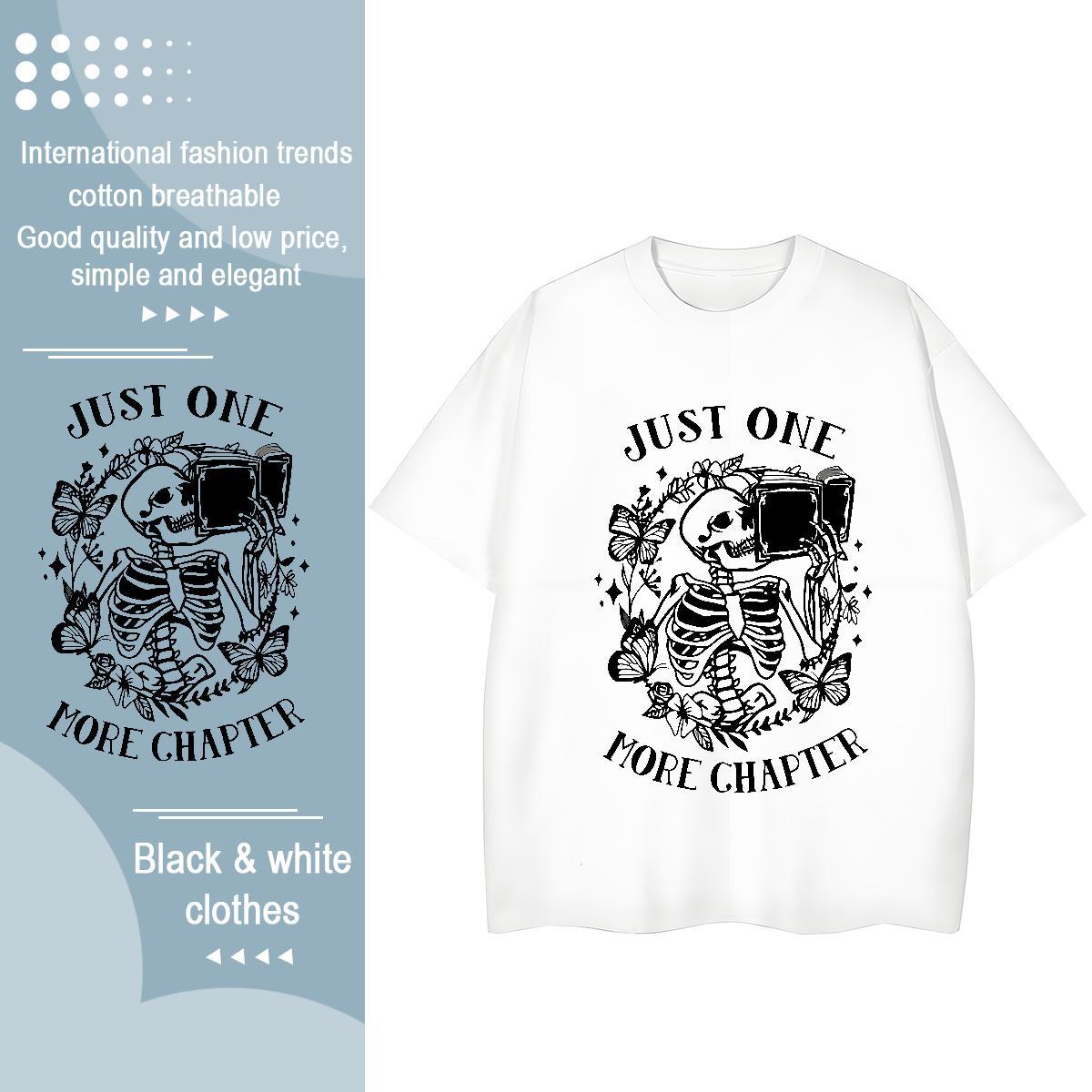 Casual New T Shirt For Woman 230g Cotton Breathable Soft Casual Daily Wear phone Lady T shirt Designer Nice Cartoon Print Polos