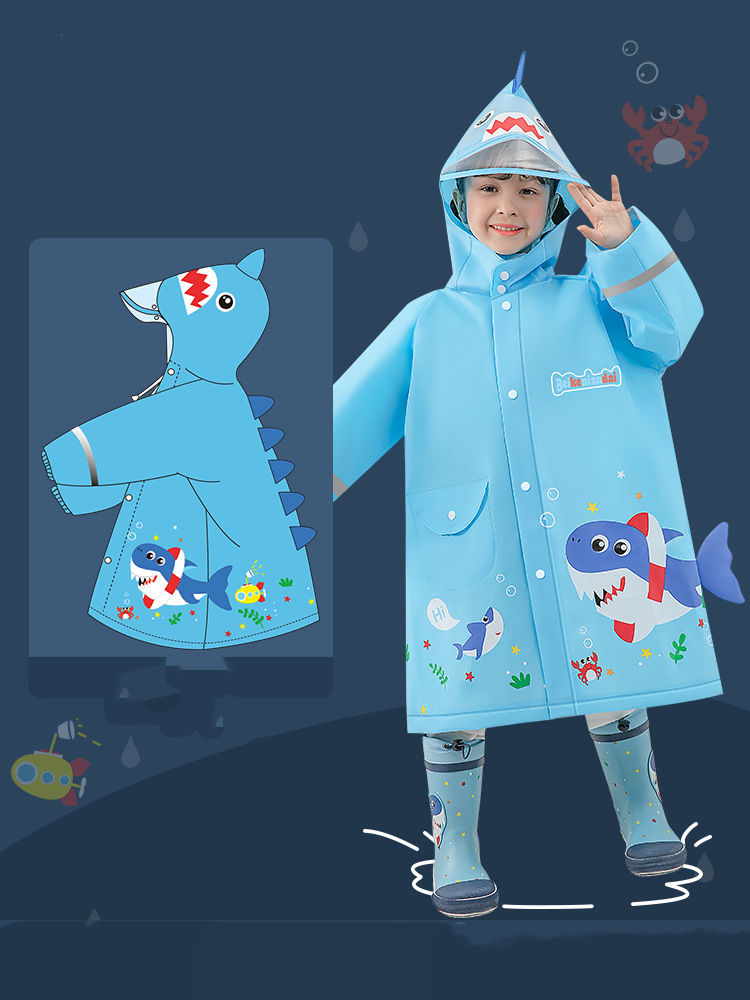 Creative cartoon children's raincoat, inspiring children's unlimited imagination