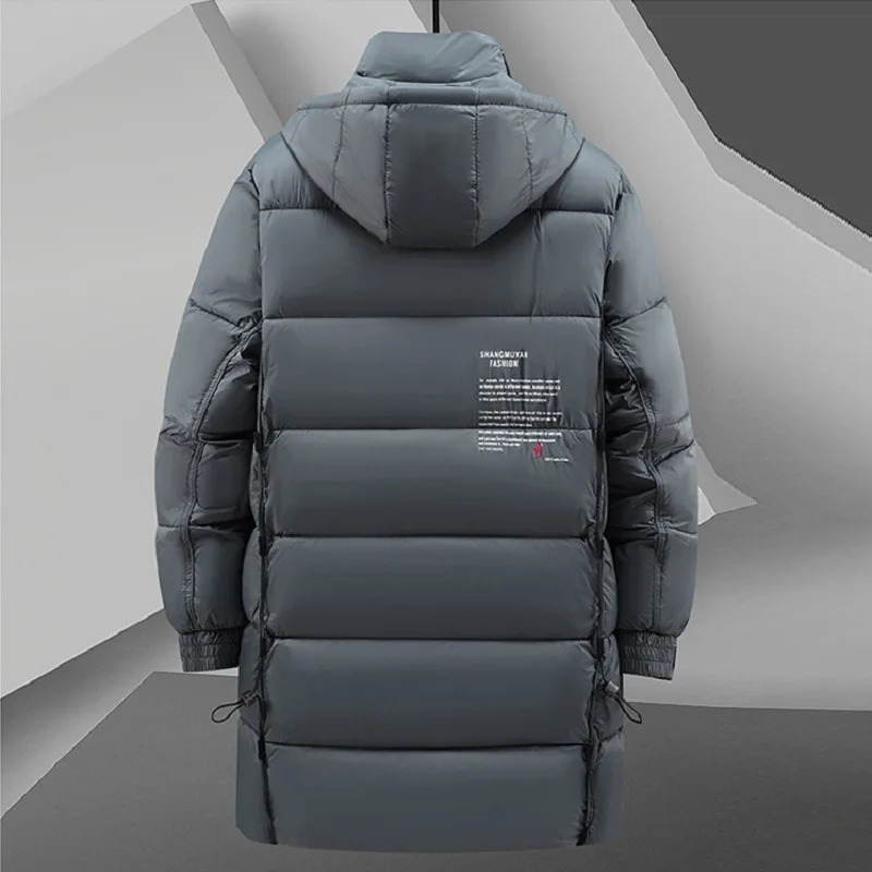 Large Size 2024 Mens Winter Jacket Warm Cotton Down Hooded Parka Men Windbreaker Padded Long Padding Coat Male Big 10XL 8XL 241010