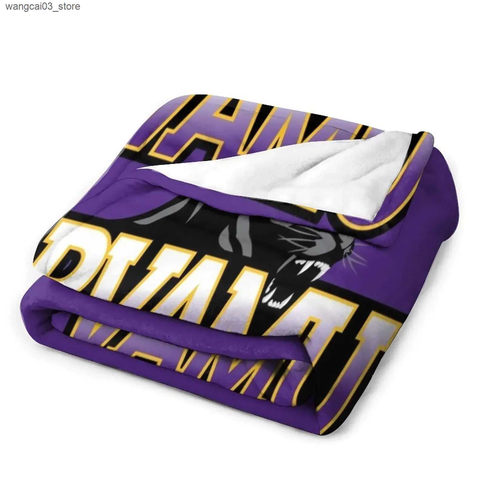 Blankets Swaddling Prairie View Panthers Throw Blanket Luxury Designer Stuffeds Blankets L240910