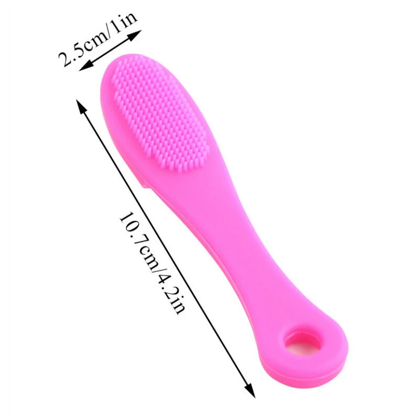 Pet Cleaning Brush Cat Chin Blackhead Dog Teeth Tongue Coated Silicone Brush 1pc