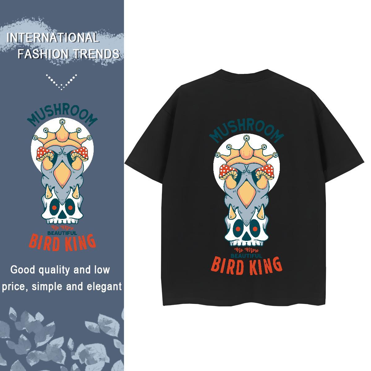 Fashion New Woman T Shirts 100% Cotton 230g Breathable Crew Neck Casual Sport skull Women Tshirts Nice DIY Printed Clothes Shirt