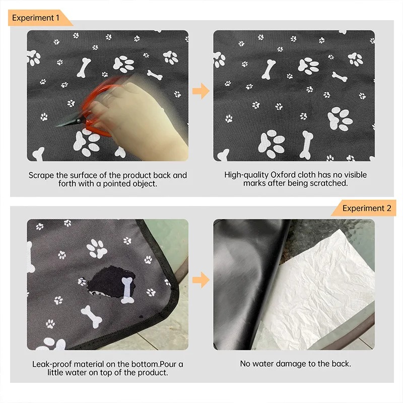Cat and dog mats, car mats, waterproof Oxford cloth diaper mats, dog and cat passenger seats