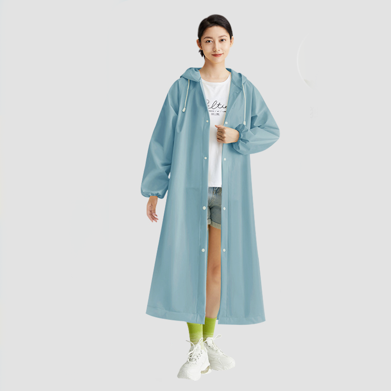 Adult raincoats are made of environmentally friendly materials that are safe harmless and have strong durability
