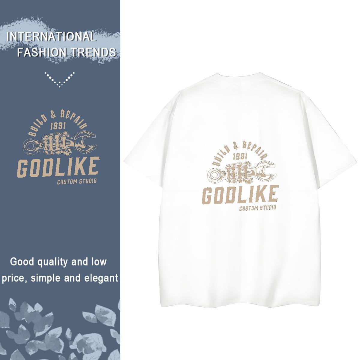 Fashion New T Shirts Women 230g 100% Cotton Round Neck Short Sleeve Sport tool Tshirt for Man Woman Free Shipping Cartoon Print Tee Shirt