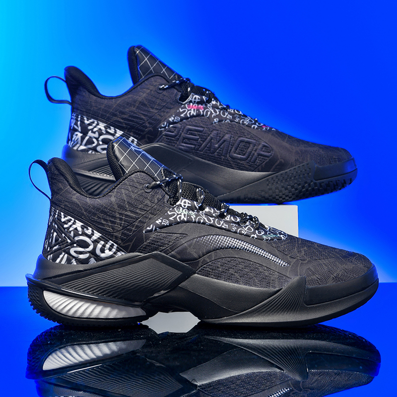 High-quality Men's Basketball Shoes Women Reflective Basketball Sneakers Men Outdoor Rubber Anti Slip Sports Training Shoes Male