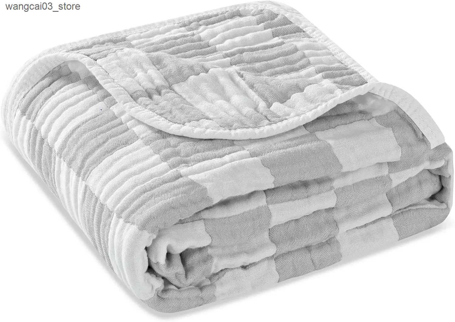 Blankets Swaddling Bamboo Muslin Blanket 6 Layer Gauze Cotton Receiving Blankets Soft Baby Swaddle Wrap Blanket Bed Blankets Baby Born Bath Towel L240