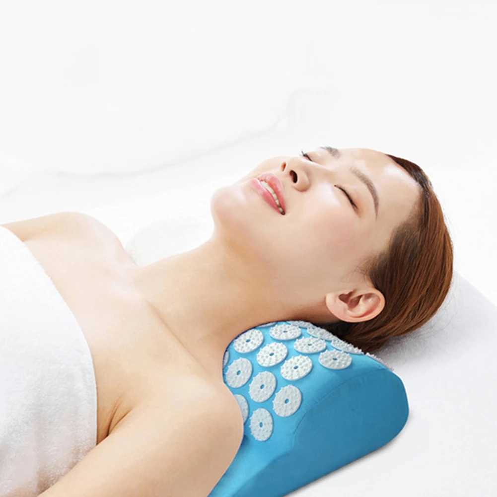Low back pillow for relieving neck pain deep relaxation needle massage pillow perfect gift idea for relaxation W240819