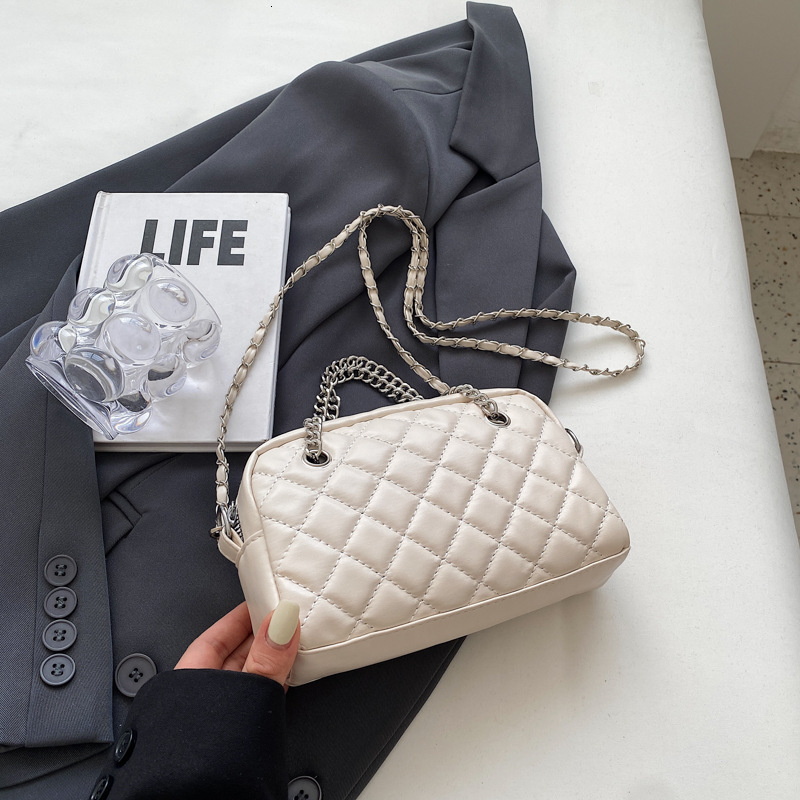 New Women's Fashion Crossbody Casual Simple Shoulder Chain Trendy Small Square Bag