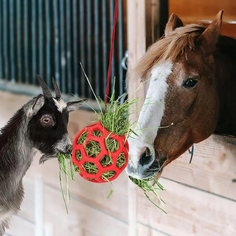 Hanging Hay Feeder Ball Horse Treat Balls Horse Sheep Forage Feeding For Horse Goat Slow Feed Hay Toy Relieve Stress Products