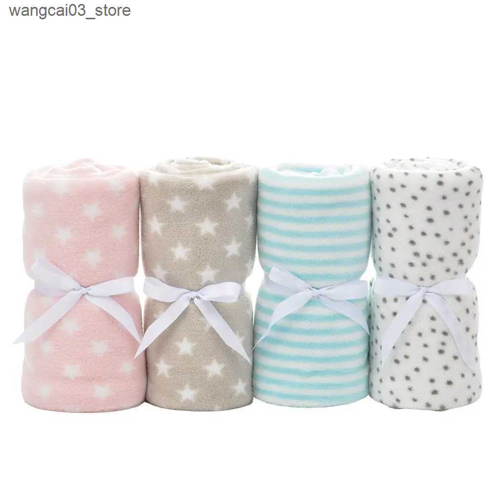 Blankets Swaddling Super Soft Baby Blankets Newborn Swaddle Wrap 100*75cm Toddler Kids Boy Girl Sofa Bedding Blankets Multi-Functional Child Quilts L2