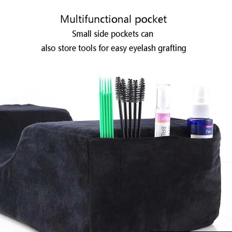 1 black eyelash pillow U-shaped pillow used as an auxiliary tool for operating table beauty salons particularly durable and washable W240819