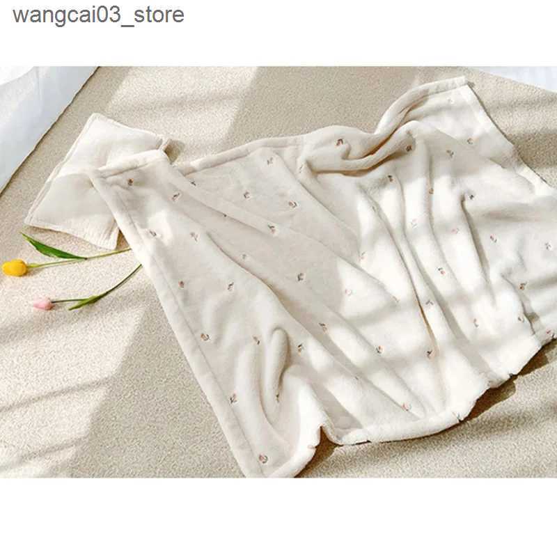 Blankets Swaddling Soft Flannel Baby Blanket for Newborn Stroller Coral Fleece Warm Infant Babies Accessories Swaddle Wrap Blanket Bedding Cover L2409