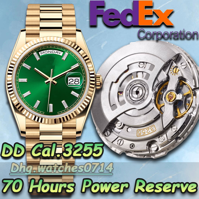Luxury Watch Mens Watch Designer Watches Men High Quality Top ARFactory 36MM Cal.3255 Mechanical Watch Golden Diamond Watch 904L Sapphire Waterproof With Fedex