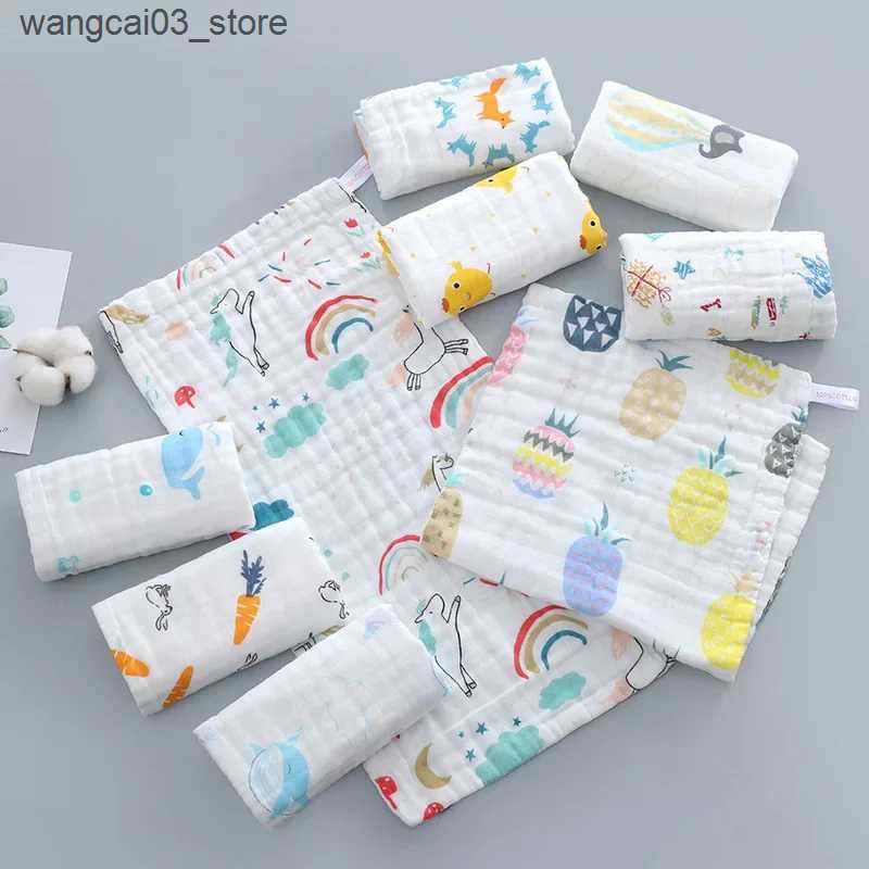 Blankets Swaddling Baby Bath Towel Boy Girl 100% Cotton Baby Towel Blanket For Newborn Baby Bathrobe 6 Layers Gauze Washcloth Infant Swaddle L240910