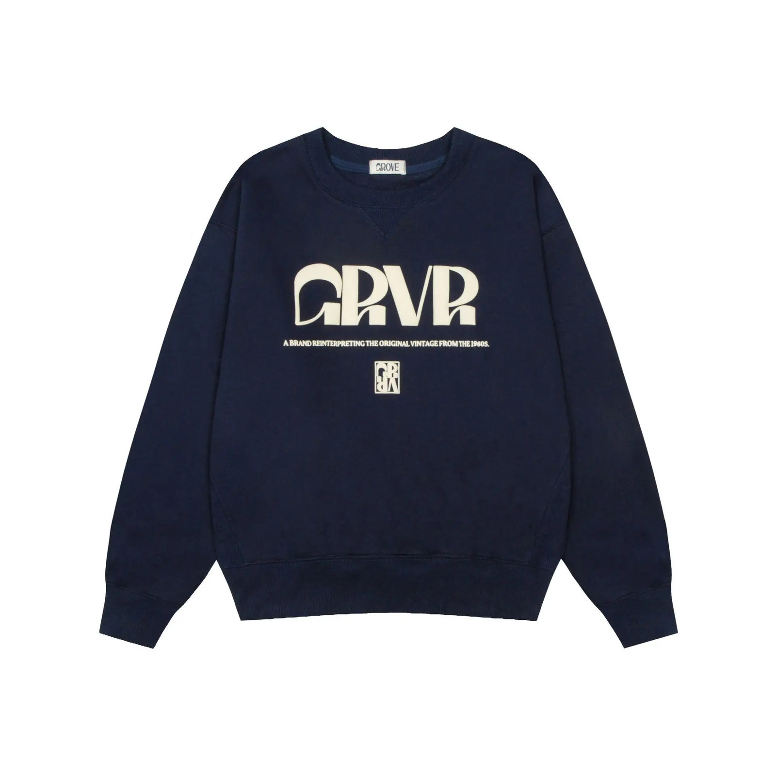 Trendy Grove Hoodie Classic foam Letter Crewneck Fall and Winter Casual Loose Top Trends for Men Women 241007