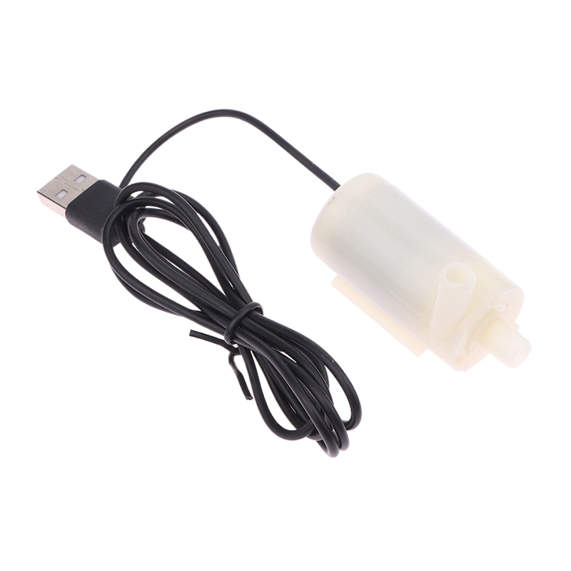 Super Quiet DC 5V USB Brushless Motor Pump Portable Submersible Water Pump Hydroponic Fish Tank Circulating Water Craft Fountain