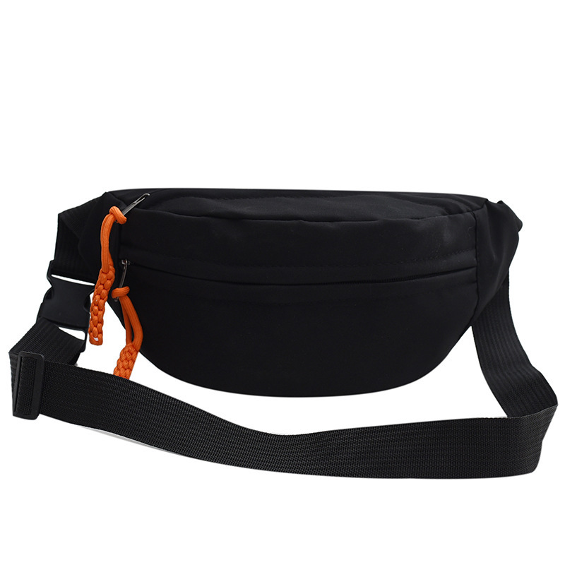 Ladies' Chest Trendy Canvas Crossbody Solid Color Simple Phone Personalized Large Capacity Shoulder Bag