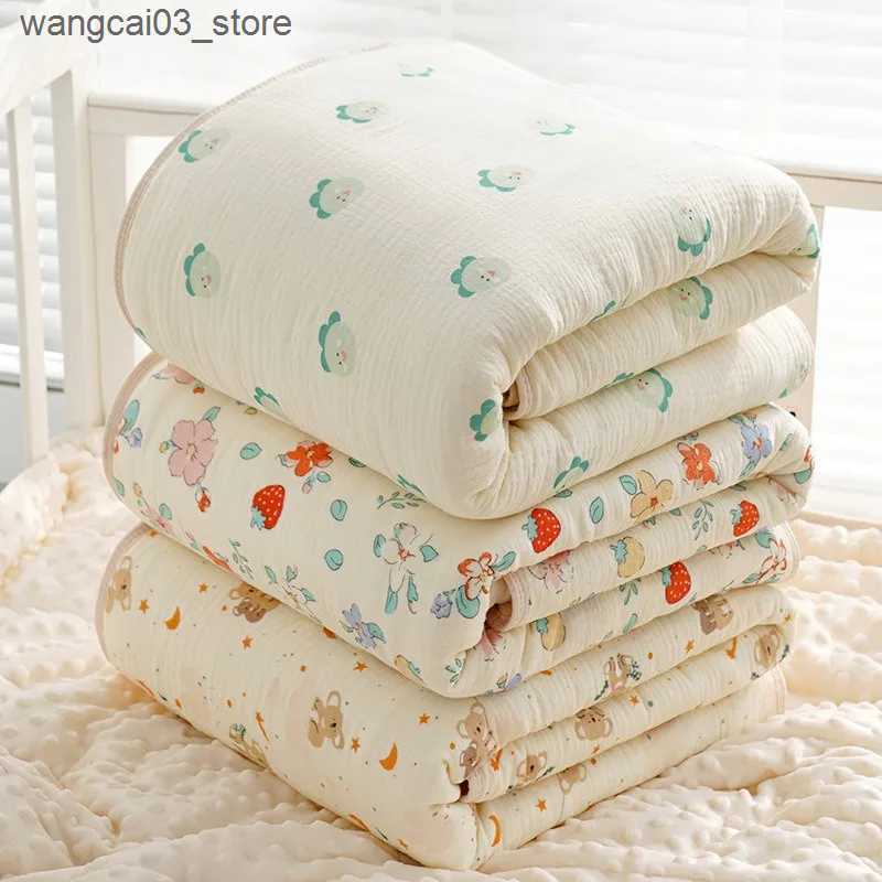 Blankets Swaddling Baby Blanket Warm Fleece Thermal Newborn Soft Stroller Sleep Cover Infant Bedding Swaddle Wrap Soft Washable Thick Blanket Quilt L2