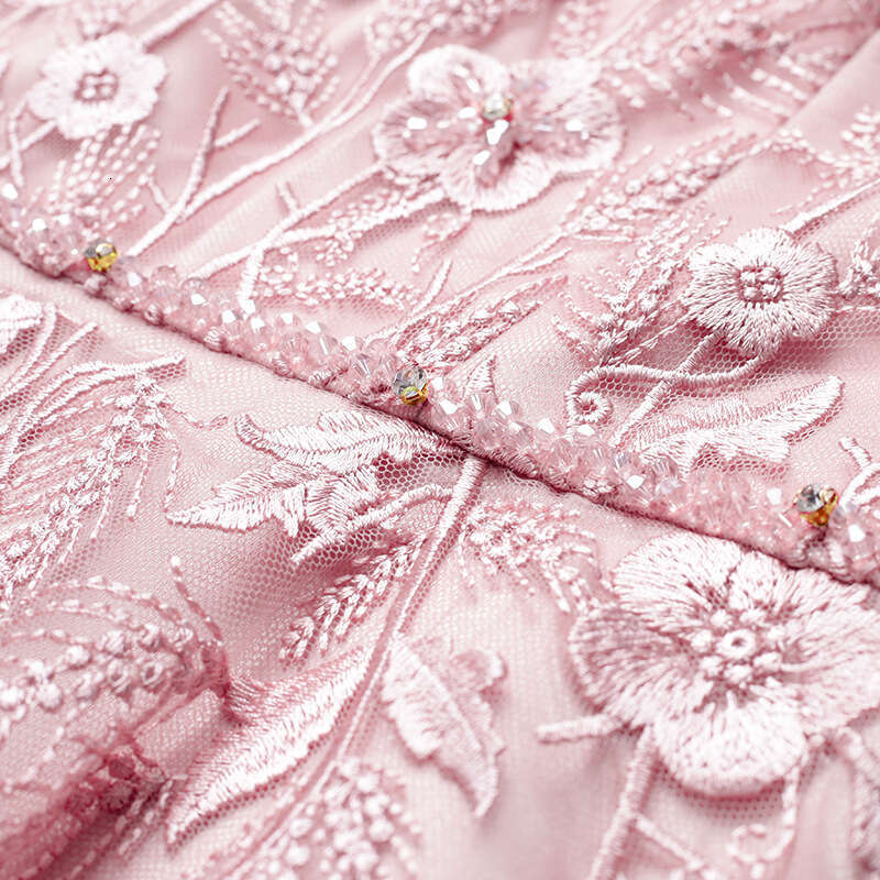 2024 Autumn New Style Womens Flavor High end Nail Bead Embroidered Long Dress