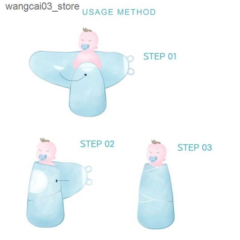 Blankets Swaddling Breathable Baby Wrap Easy Diaper Change Adjustment Baby Swaddles Blanket Large Size Baby Blanket for Boy Girls Gift L240910