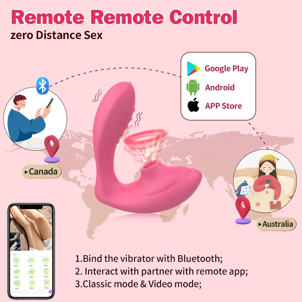 Clitoral Sucking G Spot vibrator 10 speed application wireless control vaginal massager wearing pants fun sex toy 241009