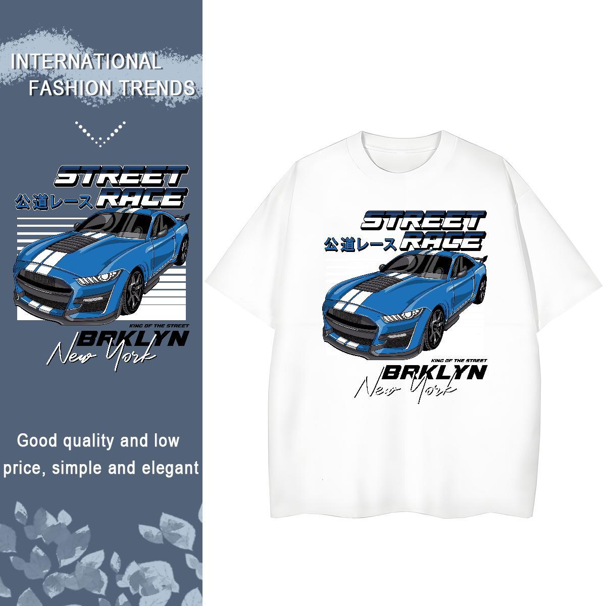 Classic Woman T Shirts 230g Pure Cotton Breathable Soft Casual Sport car Woman Tshirt Popular Anime Clothes