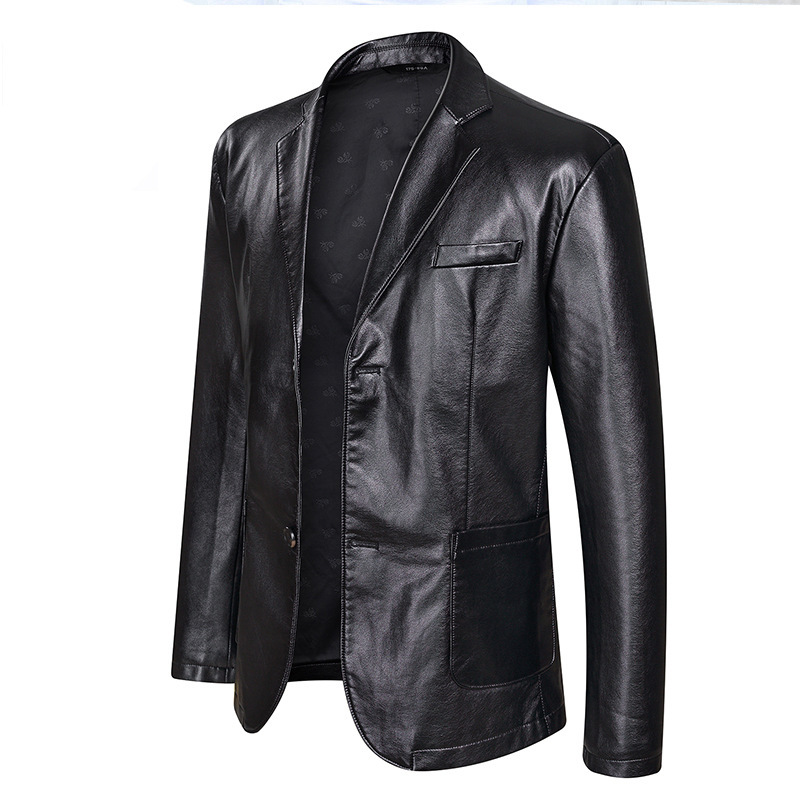 New Fashion Leather Jackets Button Outwear Men's Coats 2024 Spring Autumn PU Jacket Coat Plus Size 5Xl 6Xl 7Xl