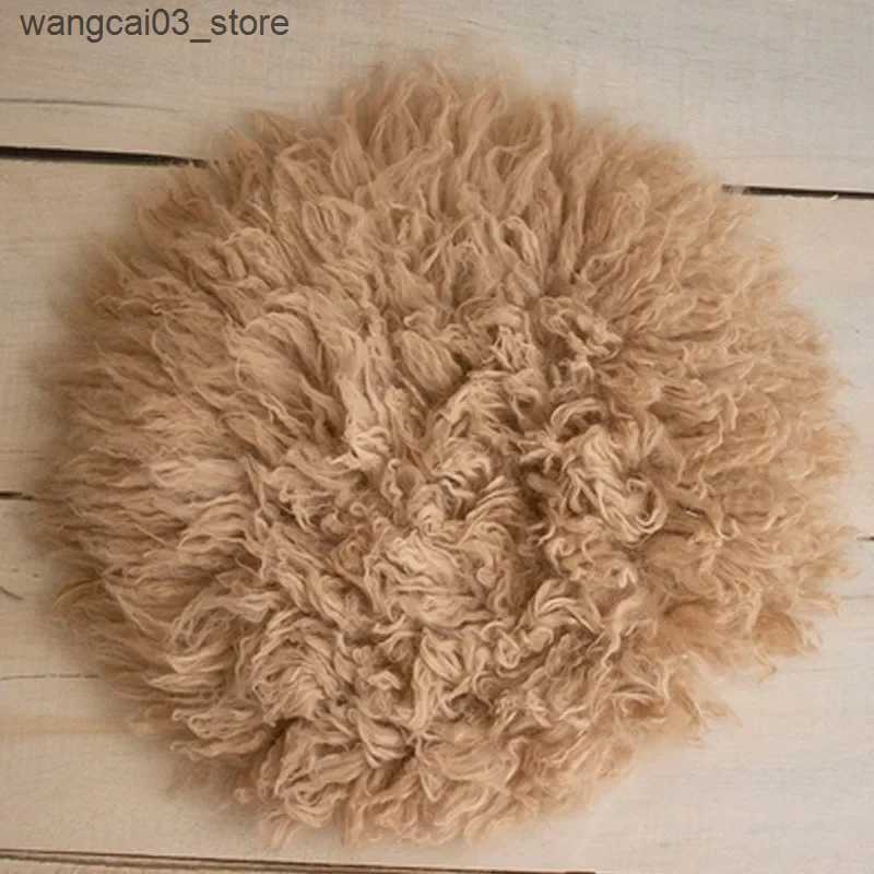 Blankets Swaddling 100% Wool Mats Baby Photography Blanket Newborn Wrap Background Flokati Props for Newborns Photo Shoot Fotografia Accessories L2409