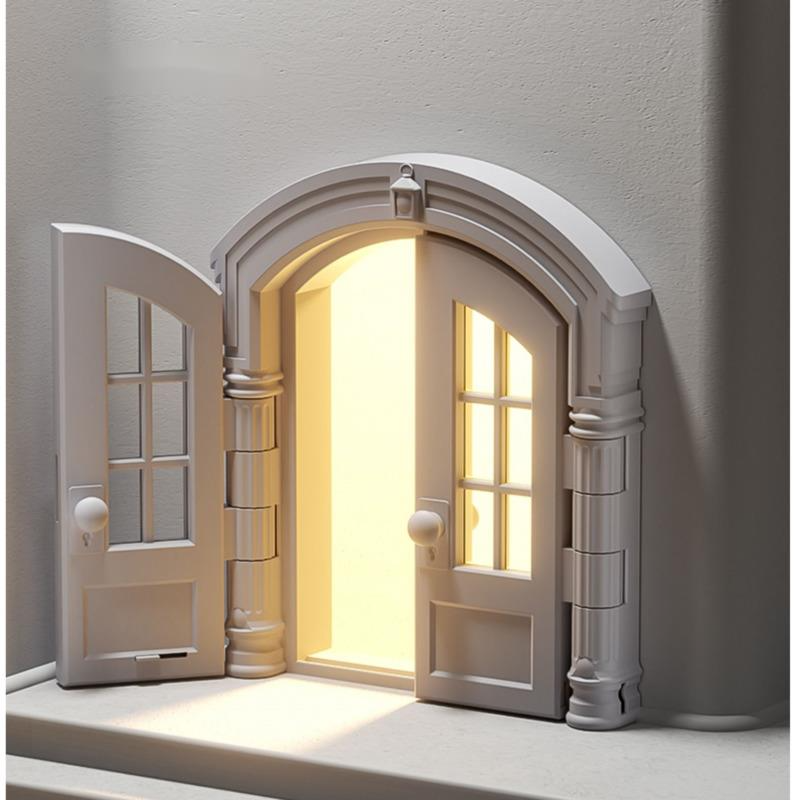 European Minimalist Cat Door Free Entry And Exit Dog Passage Double Door Design Kitten Gate Safety Buckle Pet Supplies