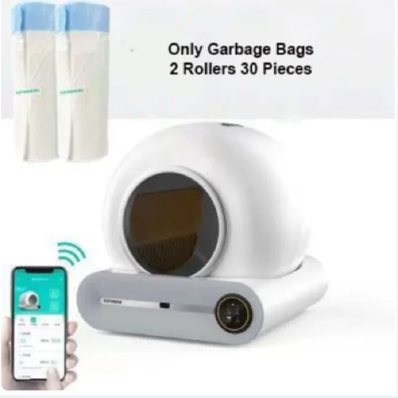 TONEPIE-Cat Litter Box Trash Bag for Pet, Automatic Cat Litter Box, Pet Supplies, Only GARBAGE Bags, 1 Roller 15 Pieces